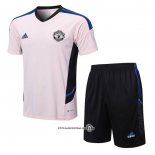 Tracksuit Manchester United Short Sleeve 22/23 Rosa - Shorts