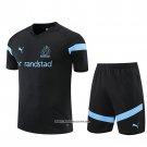 Tracksuit Olympique Marseille Short Sleeve 22/23 Black - Shorts