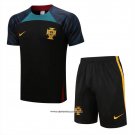 Tracksuit Portugal Short Sleeve 22/23 Black - Shorts