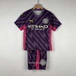 Manchester City Goalkeeper Shirt Kid 23/24 Purpura