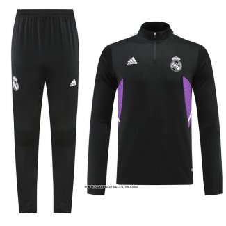 Sweatshirt Tracksuit Real Madrid 22/23 Black