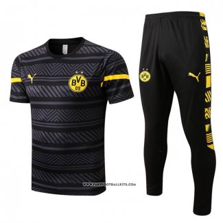 Tracksuit Borussia Dortmund Short Sleeve 22/23 Grey