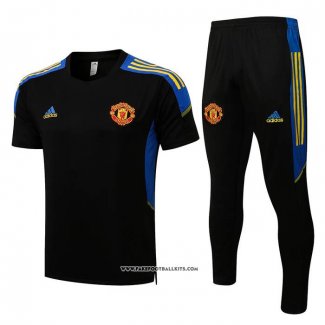 Tracksuit Manchester United Short Sleeve 21/22 Black