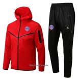 Hooded Tracksuit Paris Saint-Germain Jordan 22/23 Red