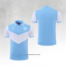 Manchester City Shirt Polo 22/23 Blue and White