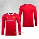 Manchester United Home Shirt Long Sleeve 22/23