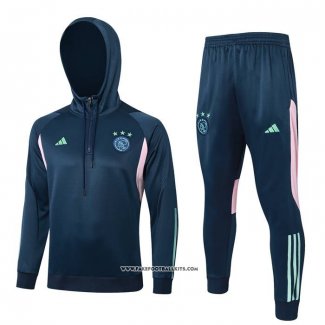 Sweatshirt Tracksuit Ajax Kid 23/24 Blue