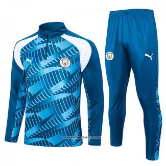 Sweatshirt Tracksuit Manchester City 23/24 Blue