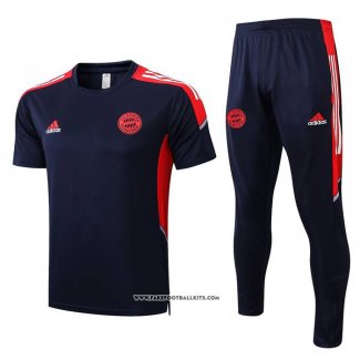 Tracksuit Bayern Munich Short Sleeve 22/23 Blue