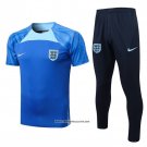 Tracksuit England Short Sleeve 22/23 Blue