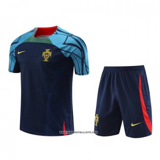 Tracksuit Portugal Short Sleeve 22/23 Blue - Shorts