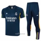 Tracksuit Real Madrid Short Sleeve 23/24 Blue