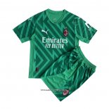 AC Milan Goalkeeper Shirt Kid 23/24 Green