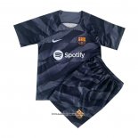 Barcelona Goalkeeper Shirt Kid 23/24 Black