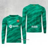 Barcelona Goalkeeper Shirt Long Sleeve 23/24 Green