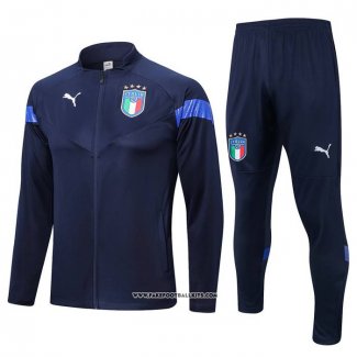 Jacket Tracksuit Italy 22/23 Blue Oscuro