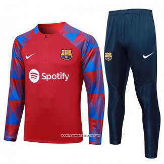 Sweatshirt Tracksuit Barcelona Kid 23/24 Red