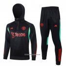 Sweatshirt Tracksuit Manchester United 23/24 Black and Red