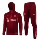 Sweatshirt Tracksuit Manchester United Kid 23/24 Dark Red