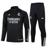 Sweatshirt Tracksuit Real Madrid 23/24 Black and White