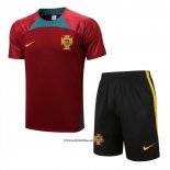 Tracksuit Portugal Short Sleeve 22/23 Red - Shorts