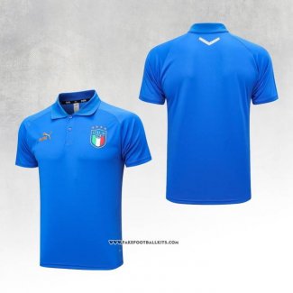 Italy Shirt Polo 23/24 Blue