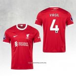 Liverpool Player Virgil Home Shirt 23/24