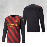 Manchester City Away Shirt Long Sleeve 22/23