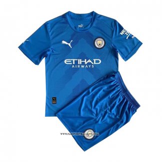 Manchester City Goalkeeper Shirt Kid 22/23 Blue