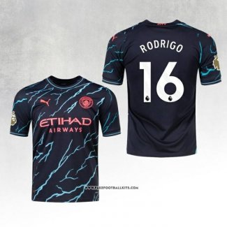 Manchester City Player Rodrigo Third Shirt 23/24