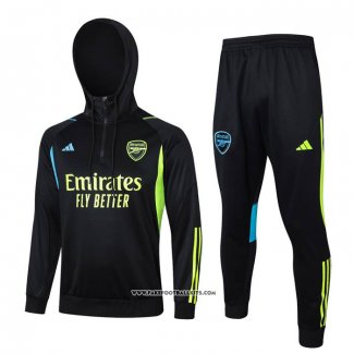 Sweatshirt Tracksuit Arsenal 23/24 Black and Green