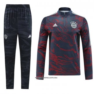 Sweatshirt Tracksuit Bayern Munich 22/23 Red and Grey