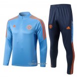 Sweatshirt Tracksuit Manchester United 22/23 Blue