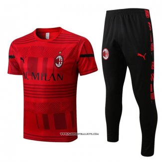 Tracksuit AC Milan Short Sleeve 22/23 Red