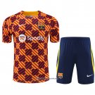 Tracksuit Barcelona Short Sleeve 23/24 Yellow - Shorts