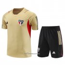 Tracksuit Sao Paulo Short Sleeve 23/24 Yellow - Shorts