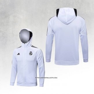 Chaqueta con Capucha del Real Madrid 22/23 White