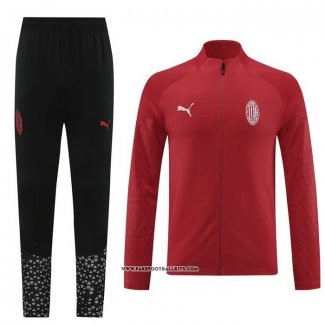 Jacket Tracksuit AC Milan 23/24 Dark Red