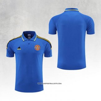 Manchester United Shirt Polo 22/23 Blue