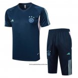 Tracksuit Ajax Short Sleeve 23/24 Blue - Shorts