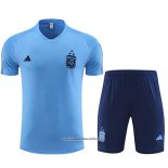 Tracksuit Argentina Short Sleeve 23/24 Blue Oscuro - Shorts