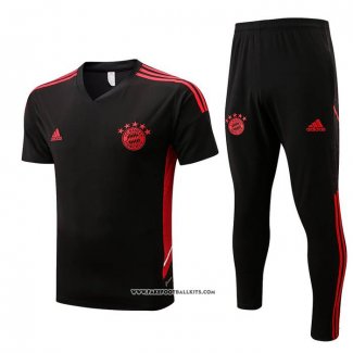 Tracksuit Bayern Munich Short Sleeve 22/23 Black