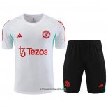 Tracksuit Manchester United Short Sleeve 23/24 White - Shorts