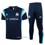 Tracksuit Olympique Marseille Short Sleeve 23/24 Blue