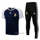 Tracksuit Real Madrid Short Sleeve 21/22 Blue