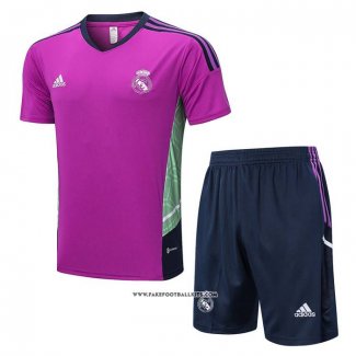 Tracksuit Real Madrid Short Sleeve 2022-2023 Purpura - Shorts